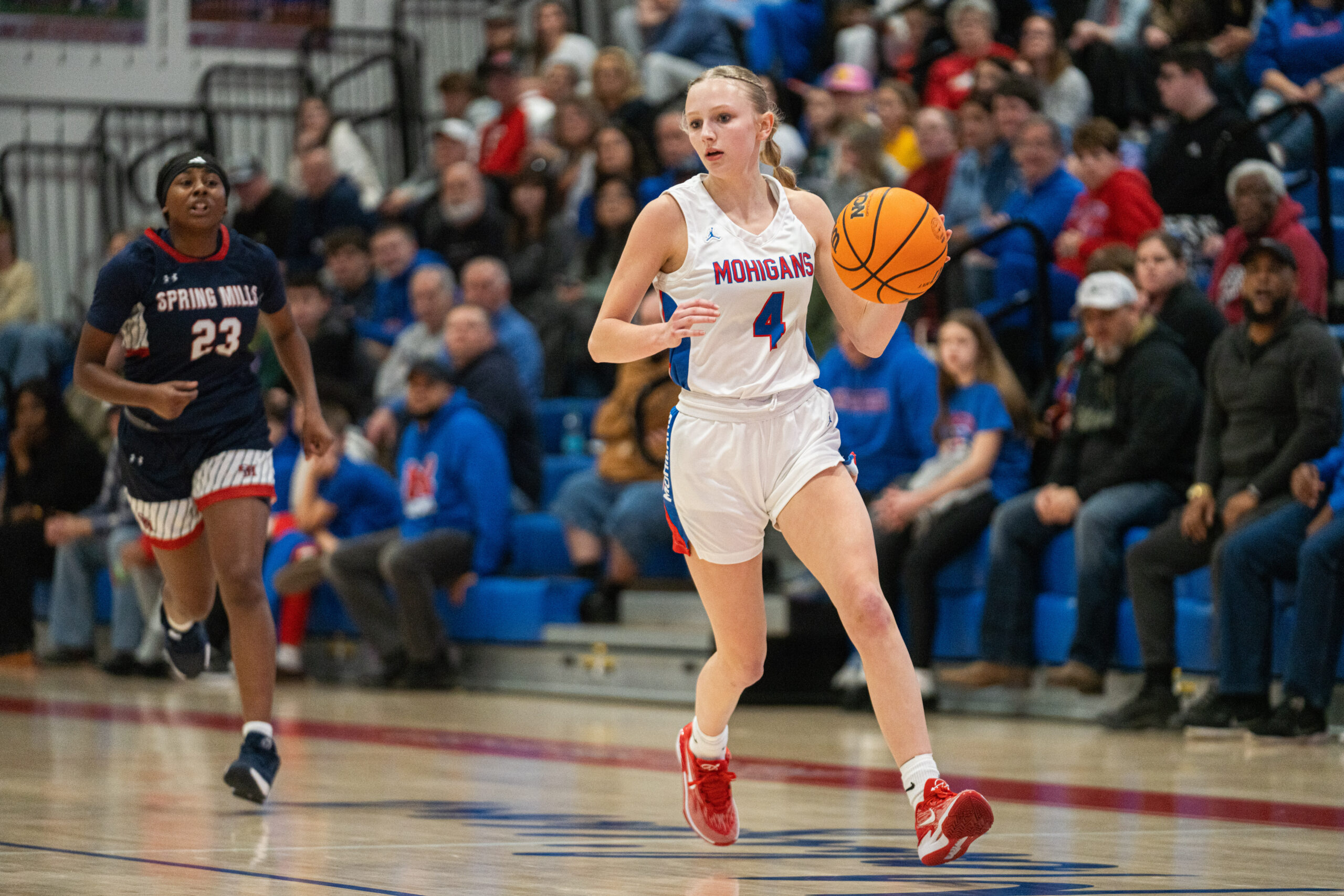 DeVries, depth shine for MHS in 66-35 victory over Spring Mills